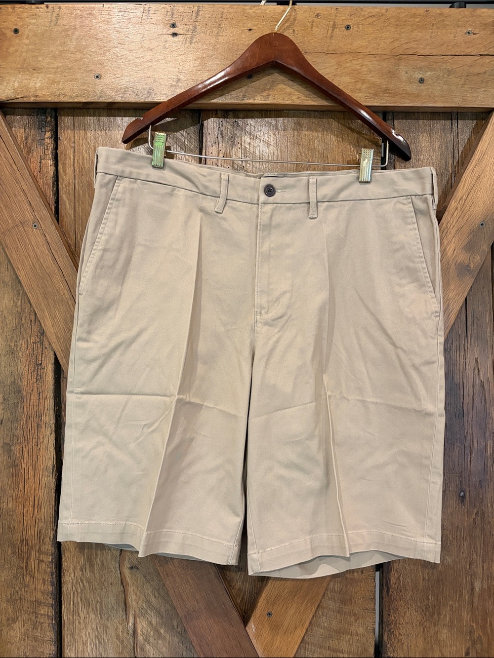 NWT Lands' End Sz 38 Men's 11” Traditional Fit Stretch Knockabout Chino Shorts